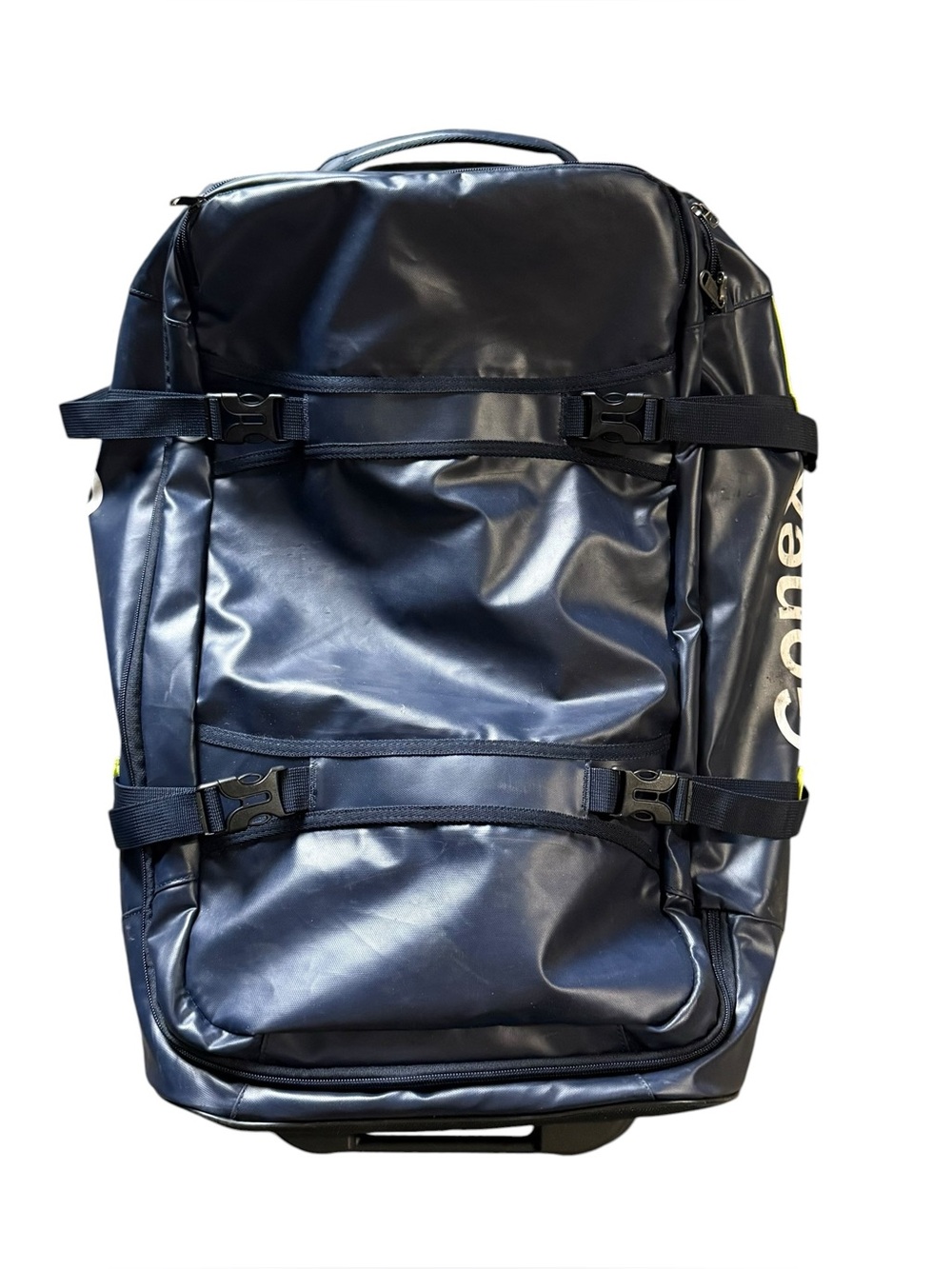 E1 Gonex Rolling Duffle Bag with Wheels, 100L Navy Blue Large Travel Duffel